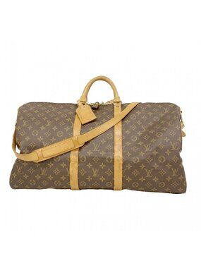 Louis Vuitton Boston Bag Monogram Keepall Bandouliere 55 Brown